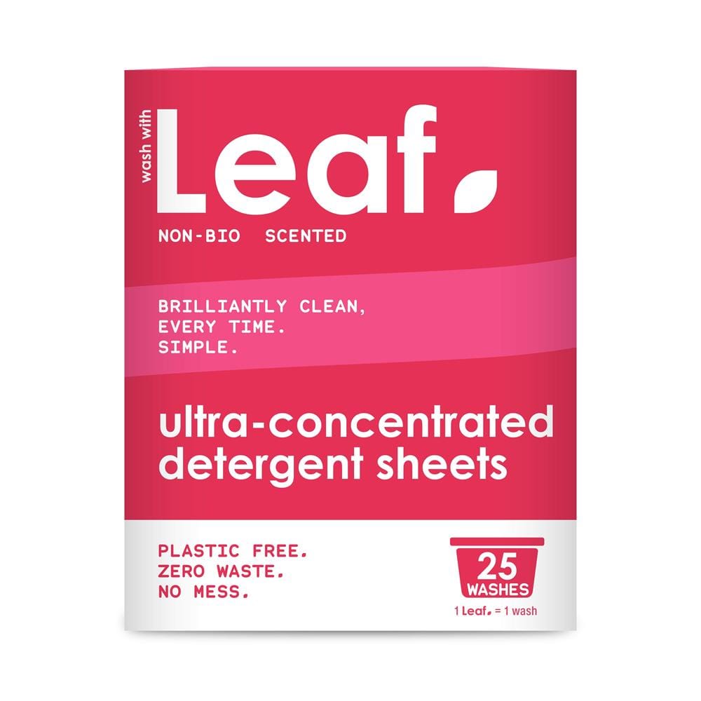 Wash With Leaf Leaf Non Bio Laundry Detergent Sheets 25 Pack