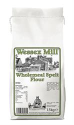 Wholemeal Spelt Flour 1.5Kg, Wessex Mill