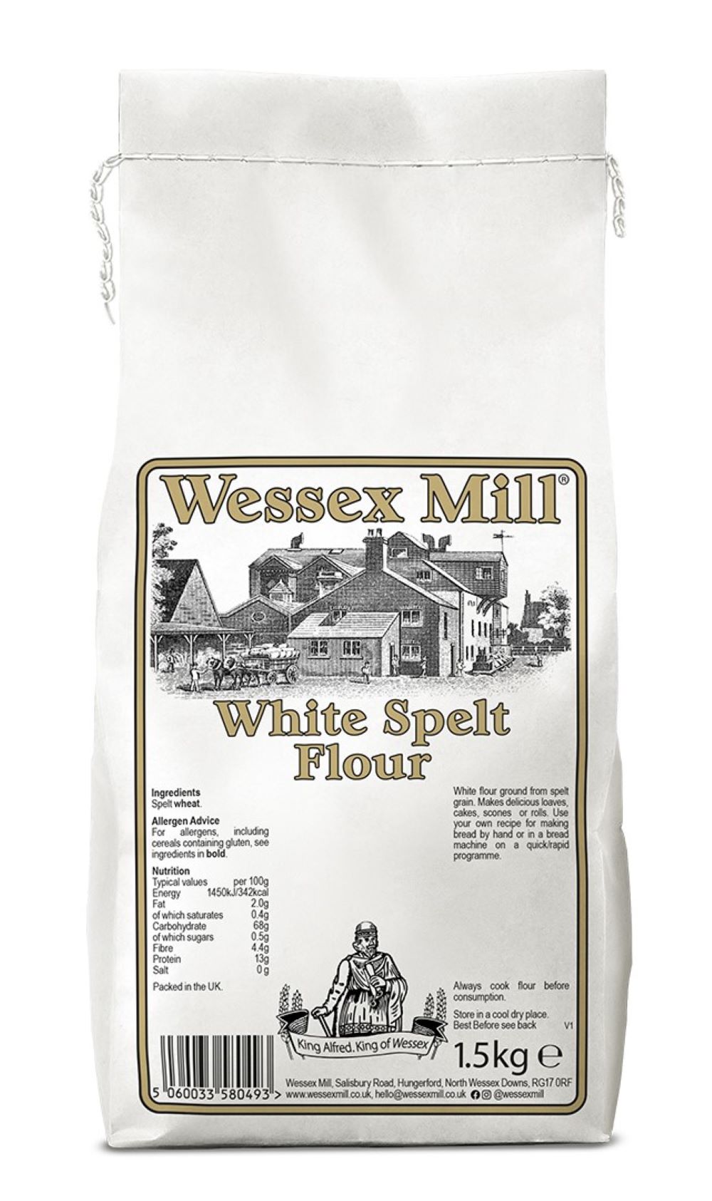 Wessex Mill White изписано брашно 1,5 кг