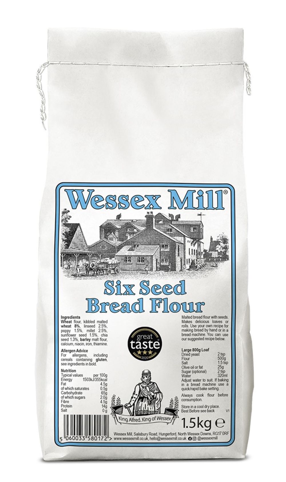 Wessex mølle seks frøbrødmel 1,5 kg