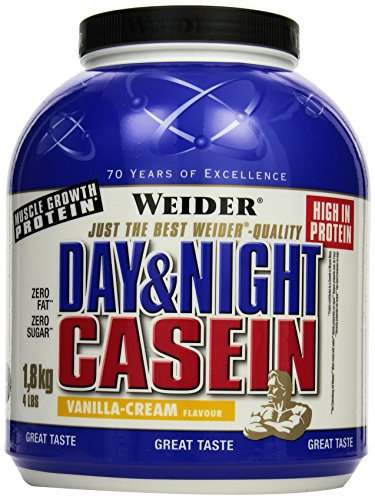 Weider Day & Night Casein, Vanilla Cream - 1800 grams