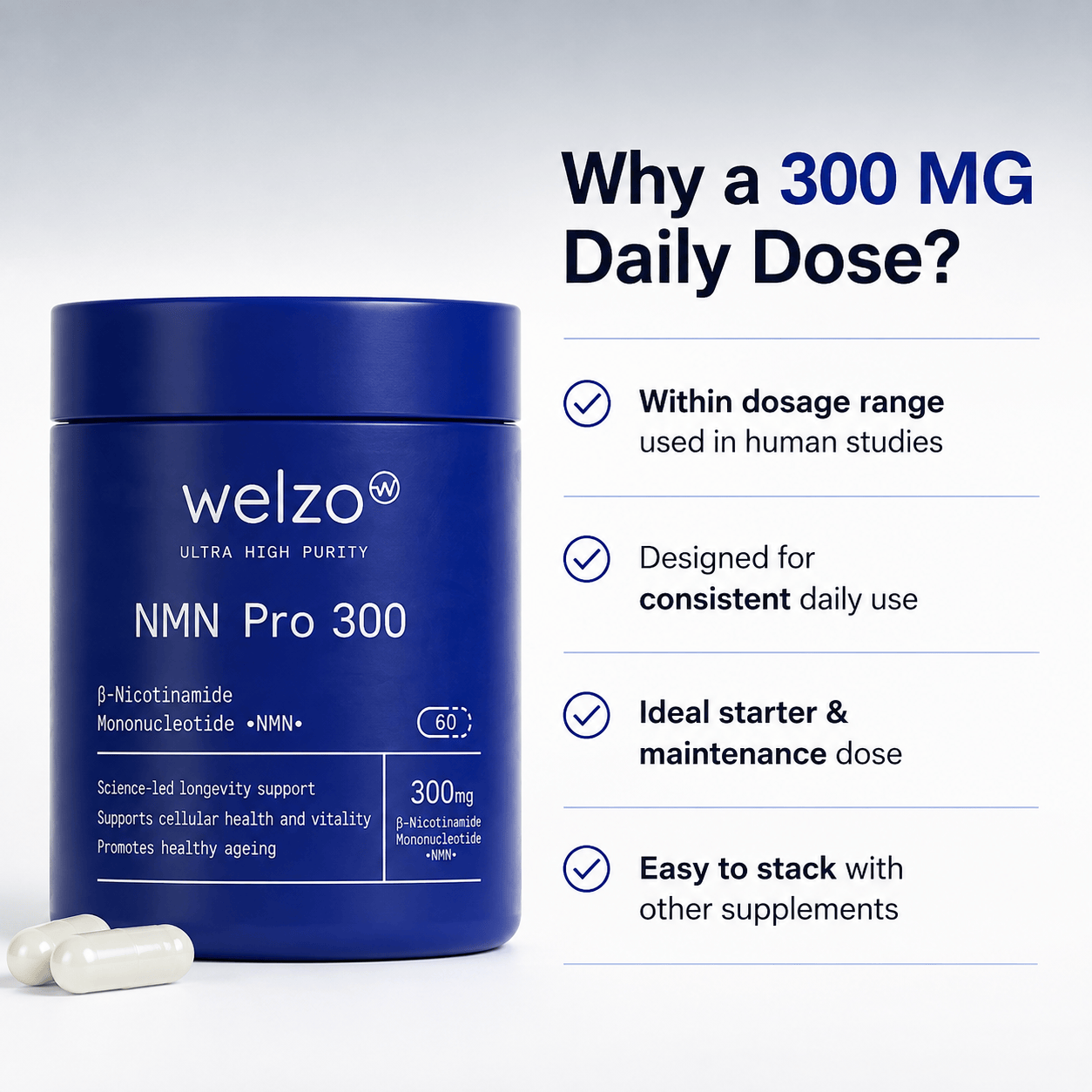 NMN Pro 300 - Welzo Ultra Pureza
