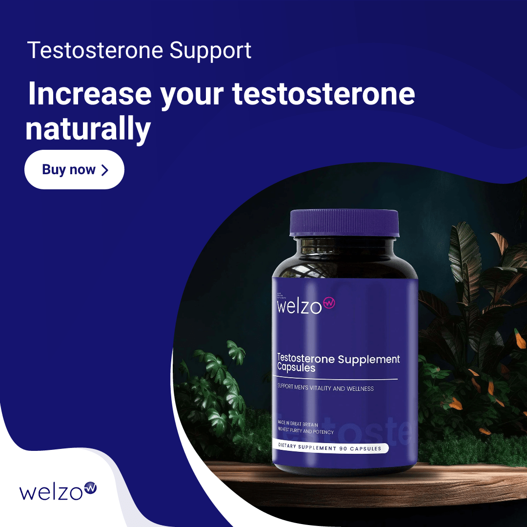 Testosterone Support Supplement (Maximum Strength) - Welzo