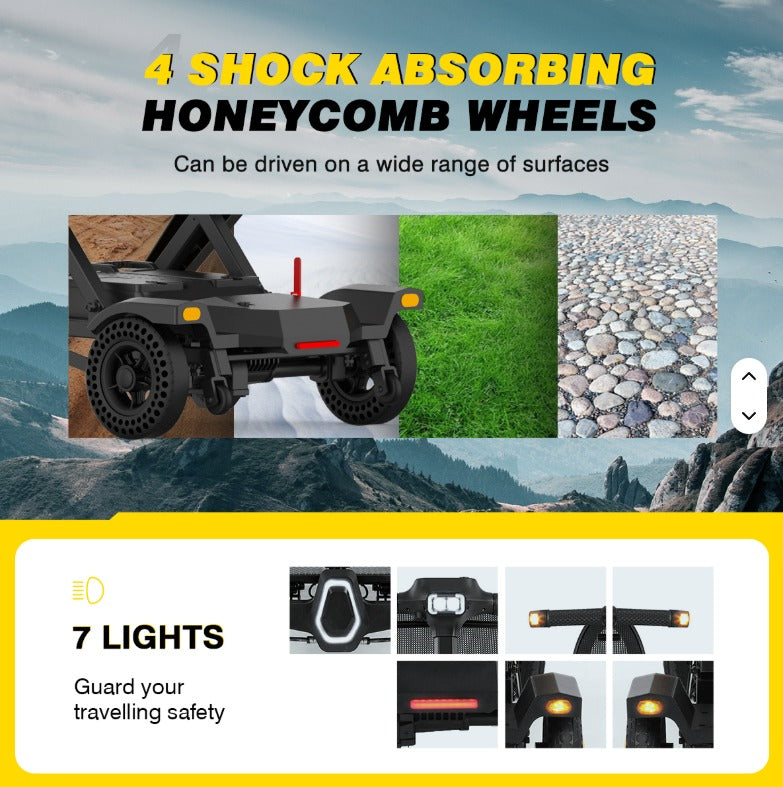 Premium welzo Automatski klizač 1000 sklopiva skuter mobilnosti