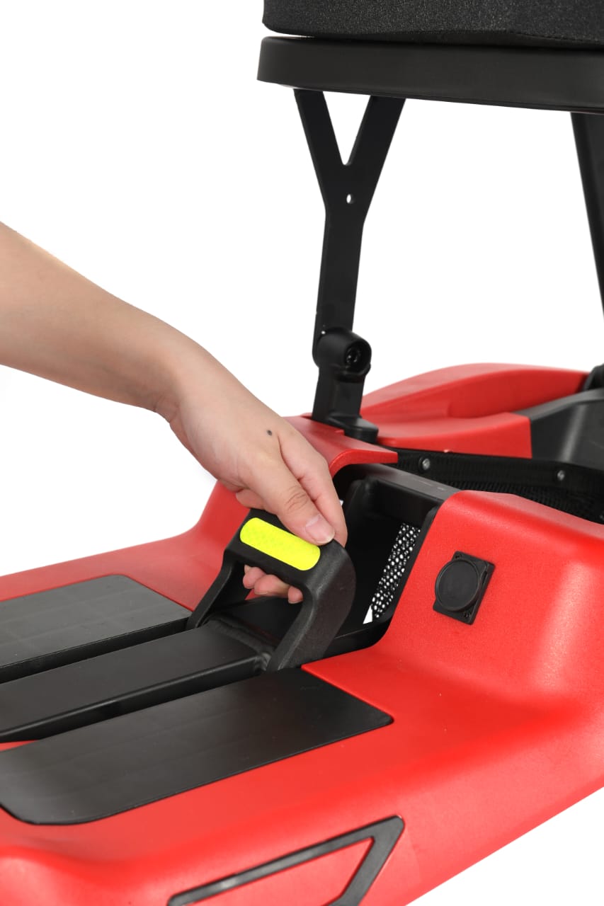 Welzo Red FreeFold X Lightweight 16KG Foldable Mobility Scooter – Portable Electric Scooter, Lithium Battery, 30km Range