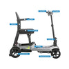 Welzo FreeFold X Dunkelgrauer, leichter, faltbarer 16-kg-Mobilitätsroller