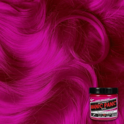 Manic Panic Hot Hot Pink Classic Creme Vegan Cruelty Free Pink Semi Permanent Hair Dye 118ml