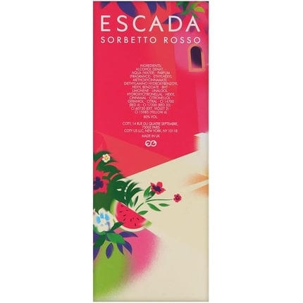 Escada Sorbetto Rosso Eau De Toilette 100ml