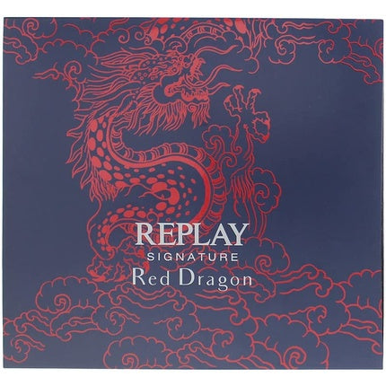 Replay Signature Red Dragon For Man Gift Set Eau De Toilette 50ml Aftershave 100ml