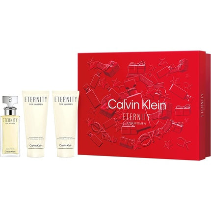 Calvin Klein Eternity Gift Set 50ml Eau De Parfum + 100ml Shower Gel + 100ml Body Lotion