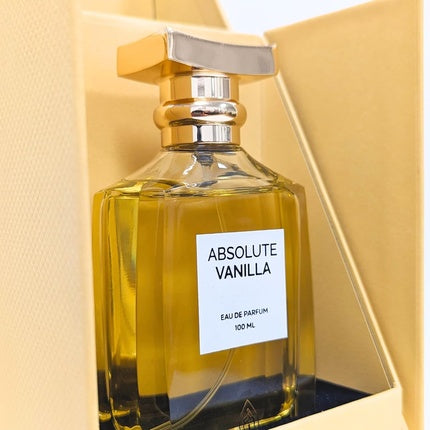 Absolute Vanilla Perfume 100ml Unisex Amber Vanilla Perfume for Women and Men Woody Sweet Warm Vanilla Scent