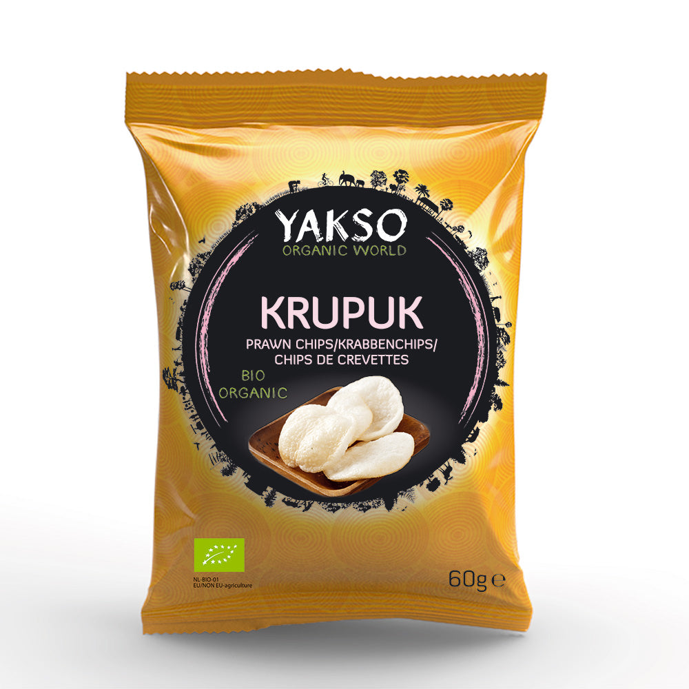 Yakso Organic Krupuk Rejerkrakkere 60G