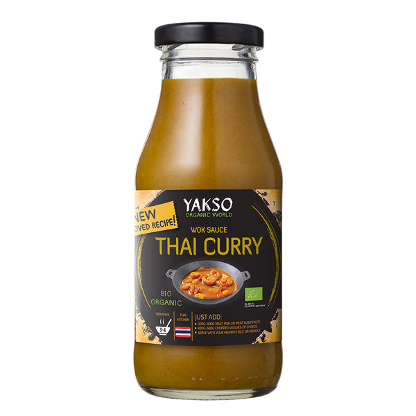 Yakso yakso organisk wok sauce thai curry 240 ml