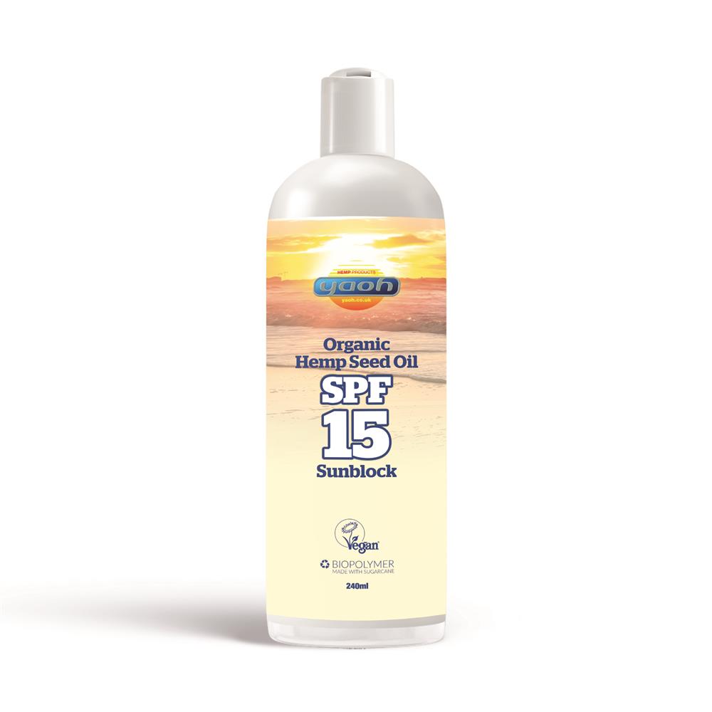 Olej z konopného oleje SPF-15 Sunblock 240ml