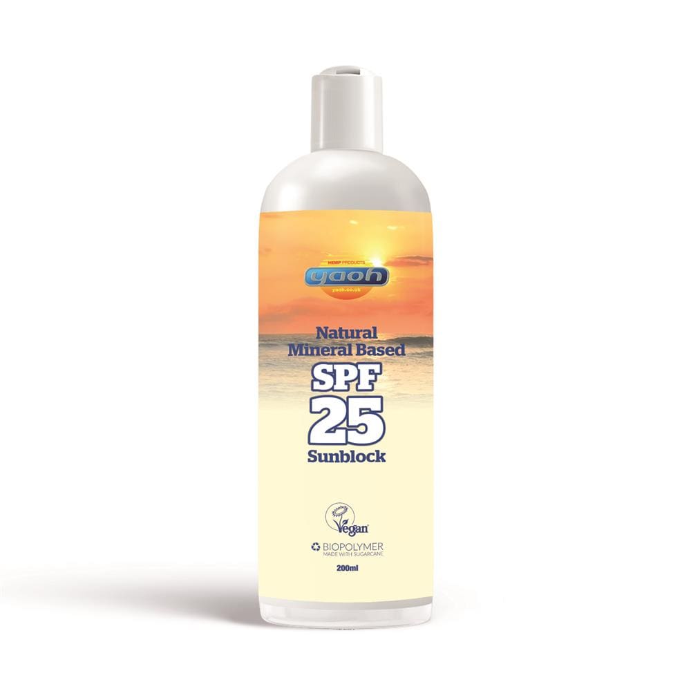 Yaoh Natural SPF-25 mineraal gebaseerde sunblock 200 ml