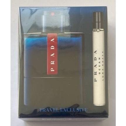 Prada Luna Rossa Ocean EDT 100ml Spray + 10ml Set New Sealed Box Dented - Welzo