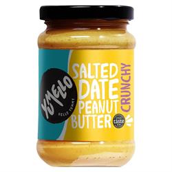 Crunchy Salted Date Peanut Butter 285g, Yumello