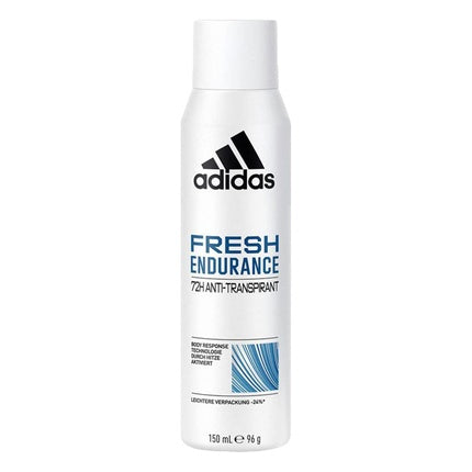 Adidas Fresh Endurance Deodorant Spray for Women 72 Hour Protection Vegan Formula Alcohol-Free 150ml