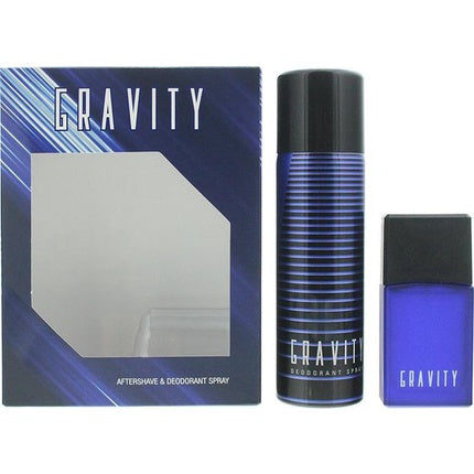 Coty Gravity 2 Piece Gift Set: Aftershave 30ml - Deodorant Spray 120ml