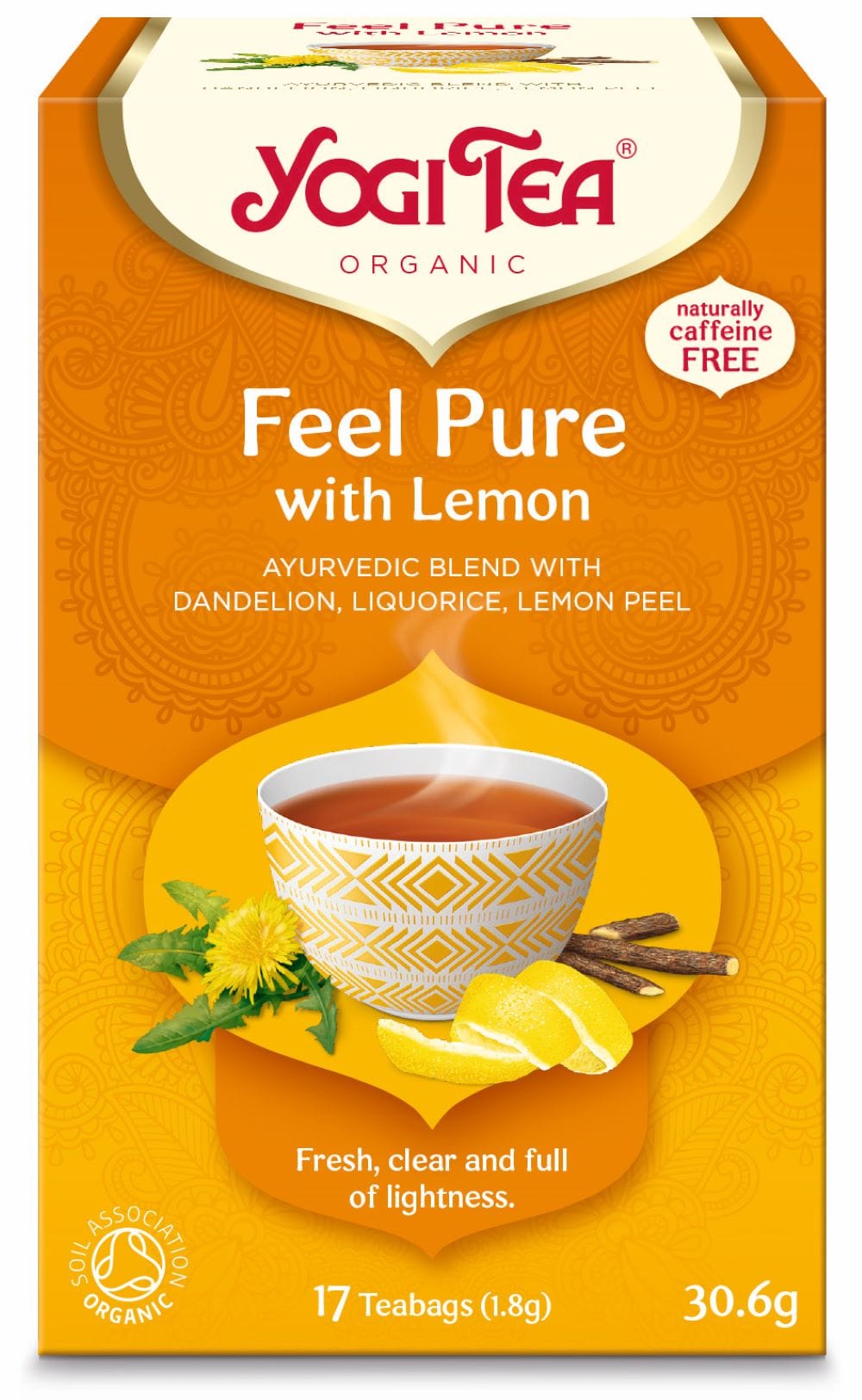 Yogi Tea Yogi Tea Detox Dandelion с лимонова органична 17 торбичка