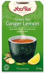 Green Tea Ginger Lemon Organic 17 Bag, Yogi Tea