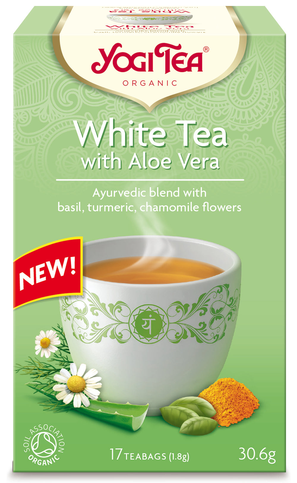 Yogi Tea White Tea Aloe Vera Organic 17 Bag