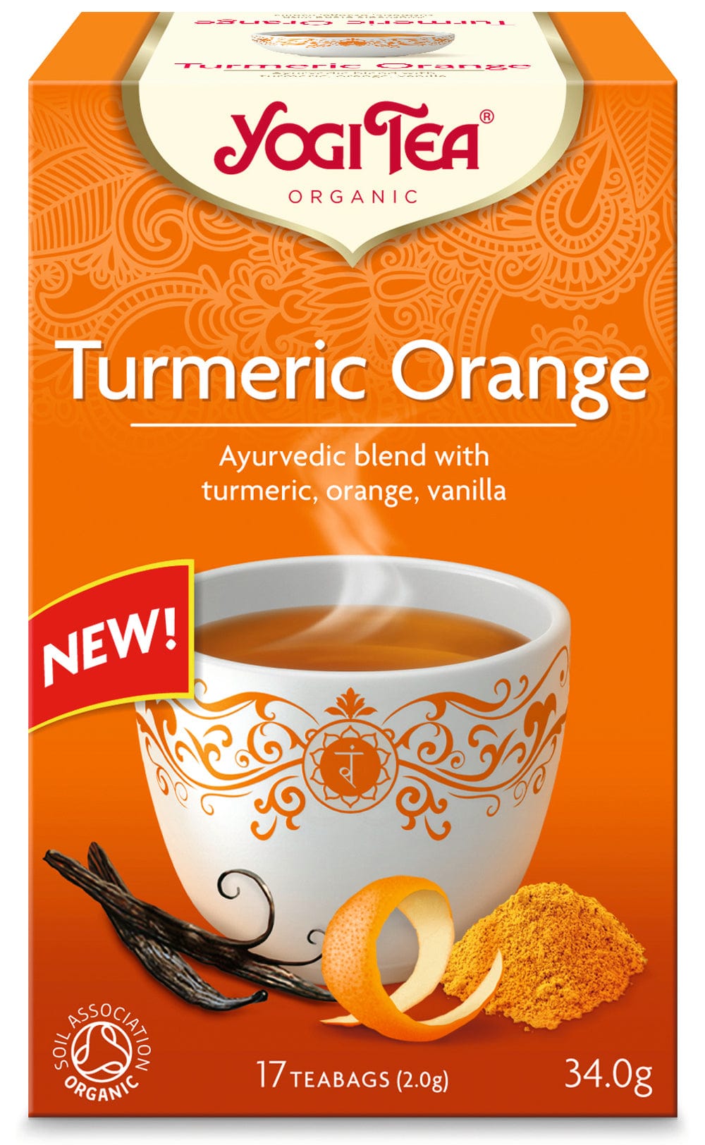 Yogi Tea Yogi Tea Turmeric Orange 17 Τσάντες τσαγιού