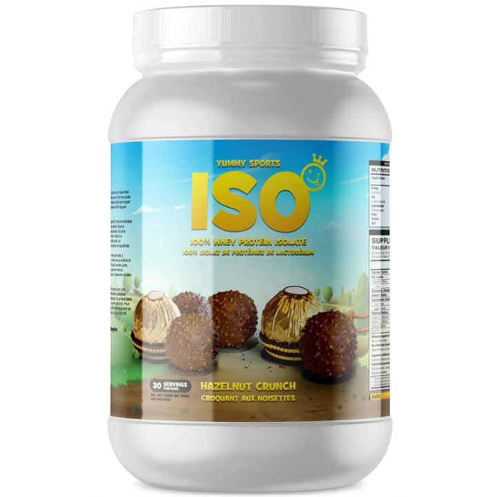 Yummy Sports ISO Tub 30 Serv 960g Hazelnut Crunch