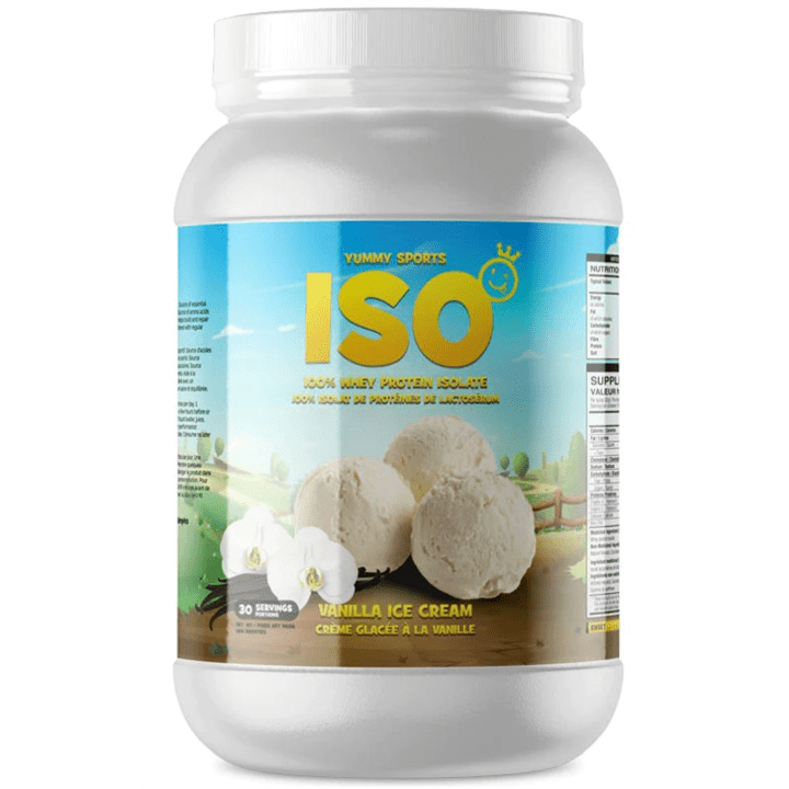 Yummy Sports ISO Tub 30 Serv 960g Vanilla Ice Cream