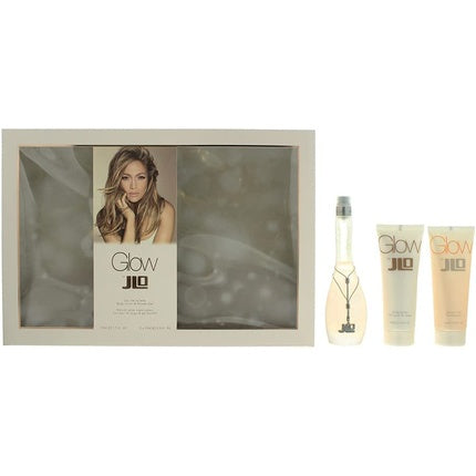 Jennifer Lopez Glow Eau De Toilette Gift Set with Body Lotion and Shower Gel