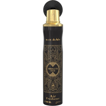 Absolute Oud Air Freshener by French Arabian Perfume 300ml Authentic Arabic Fragrance with Saffron Oud Patchouli Musk Long-Lasting Ozone-Friendly CFC Free Made in UAE