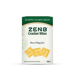 ZENB Onion and Poppy Seed Cracker Bites 120g, ZENB