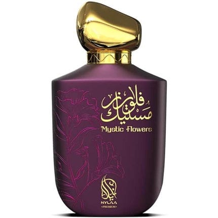 Mystic Flowers EDP 100ml by Nylaa Eau De Parfum for Women Floral Fruity Scent with Peach Pear Jasmine Sandalwood Arabian Fakhar Women Fragrance