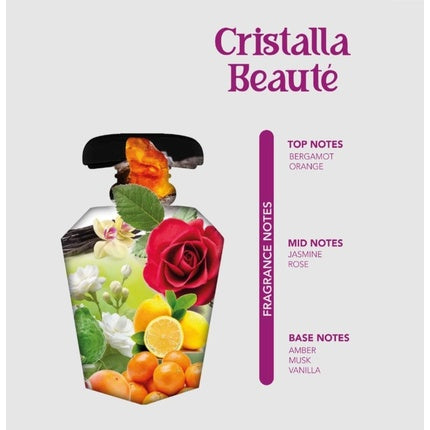 Cristalla Beaute 100ml EDP Women Perfume Spray La Vie Belle Notes of Jasmine and Bergamot Amber Vanilla