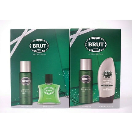 Brut Men Originele speciale editie Deodorant Aftershave douchegel Giftset