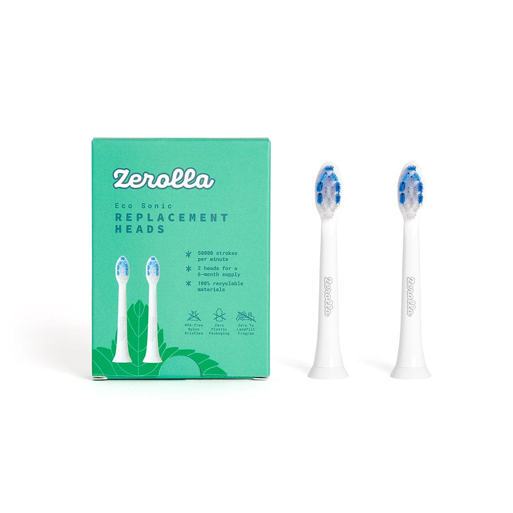 Zerolla Eco Electric Sonic Zahnbürste - Ersatzköpfe (Packung von 2)