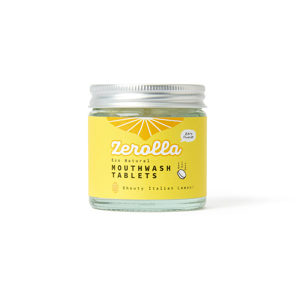 Tavole da collutori Zerolla Eco Natural 150 Tabs - Lemon italiano