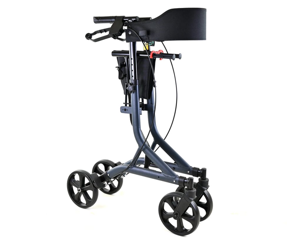 Zoom Ultra Lightweight Folding Rollator with Seat, Storage Bag & 8" Wheels – One Rehab Mobility Aid