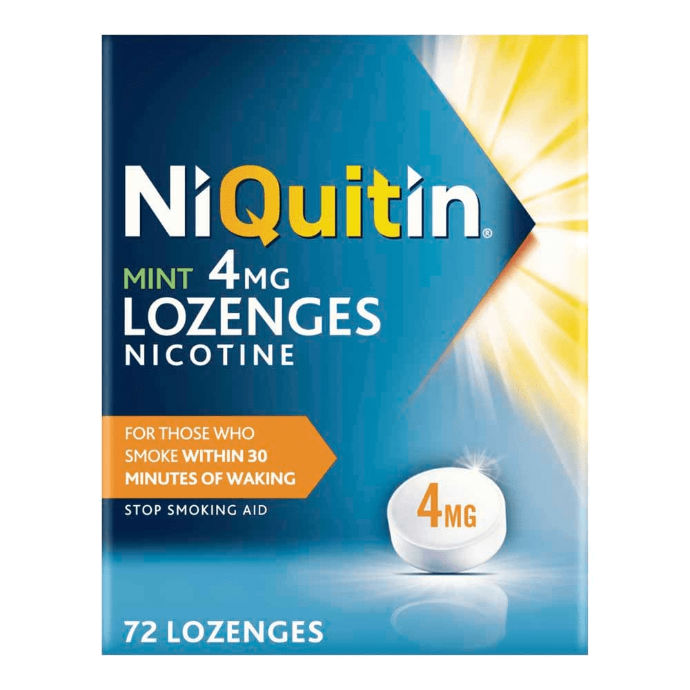 Niquitin 4mg Lozenges Mint Pack of 72 - welzo