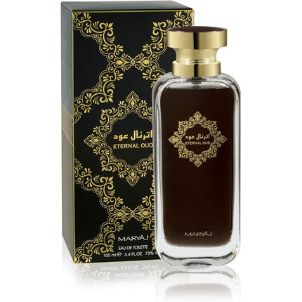 Maryaj Eternal Oud Eau De Toilette For Unisex 100ml Oriental Fragrance with Sweet Almond Floral Heart of Violet and Rose Musk and Cedarwood Base Long-Lasting Captivating Scent for Men and Women