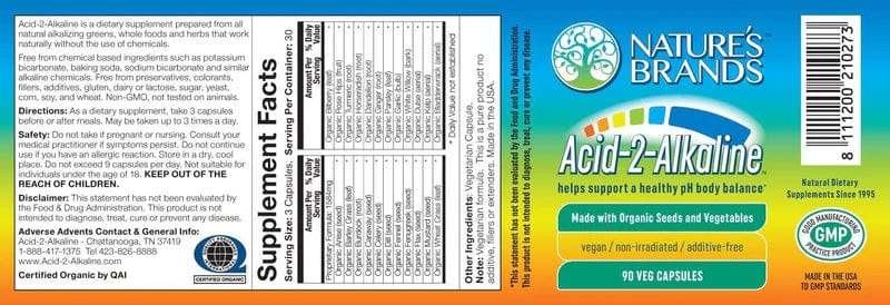 Zuur 2 Alkaline 90 Capsules - Nature's Merken