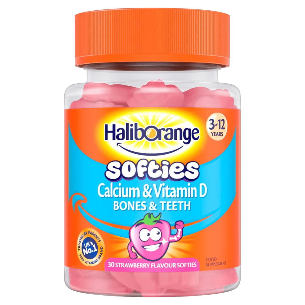 Haliborange Kids Calcium & Vitamin D Strawberry Softies Pack of 30 - welzo