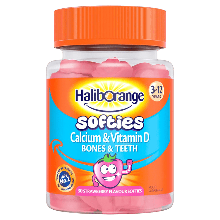 Haliborange Kids Calcium & Vitamin D Strawberry Softies Pack of 30 - welzo