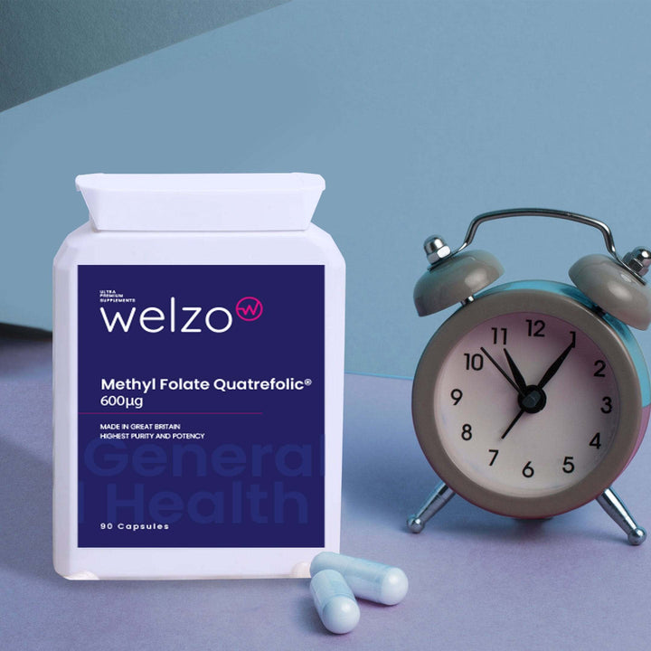 Welzo Methyl Folate Quatrefolic® 600µg 90 Capsules