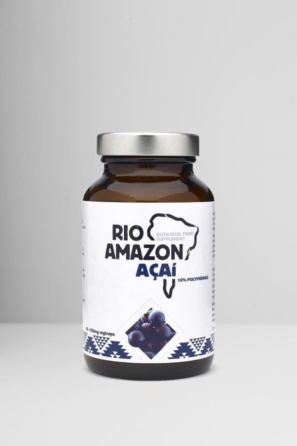 Rio Amazon Supplements Açai Extract 10% Polyphenols 500mg- 60 Capsules - Welzo