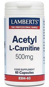 Acetyl L-Carnitine 500mg 60 Caps - Lamberts - welzo