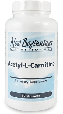 Acetyl-L-Carnitine 500mg, 90 Capsules - New Beginnings - welzo