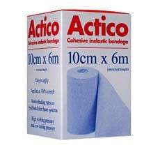 Actico Cohesive Short Stretch Bandage 10cm x 6m - welzo