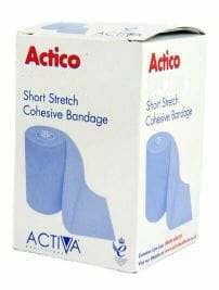 Actico Cohesive Short Stretch Bandage 12cm x 6m - welzo