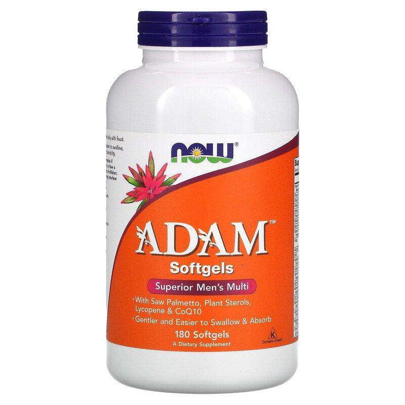 ADAM, Superior Men's Multi, 180 Softgels - Now Foods - welzo